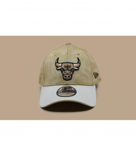 beige Bulls cap